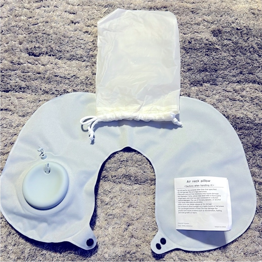🆕 Foldable Air Neck Pillow - Travel Friendly